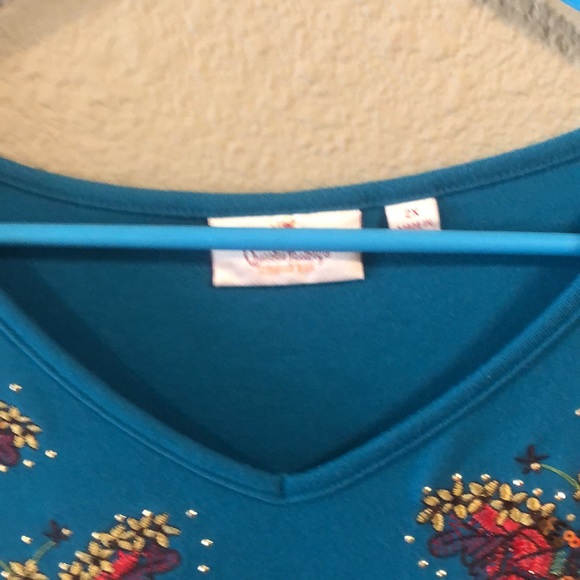 - Quacker Factory Butterfly Top in Size 2x - Picture 5 of 16